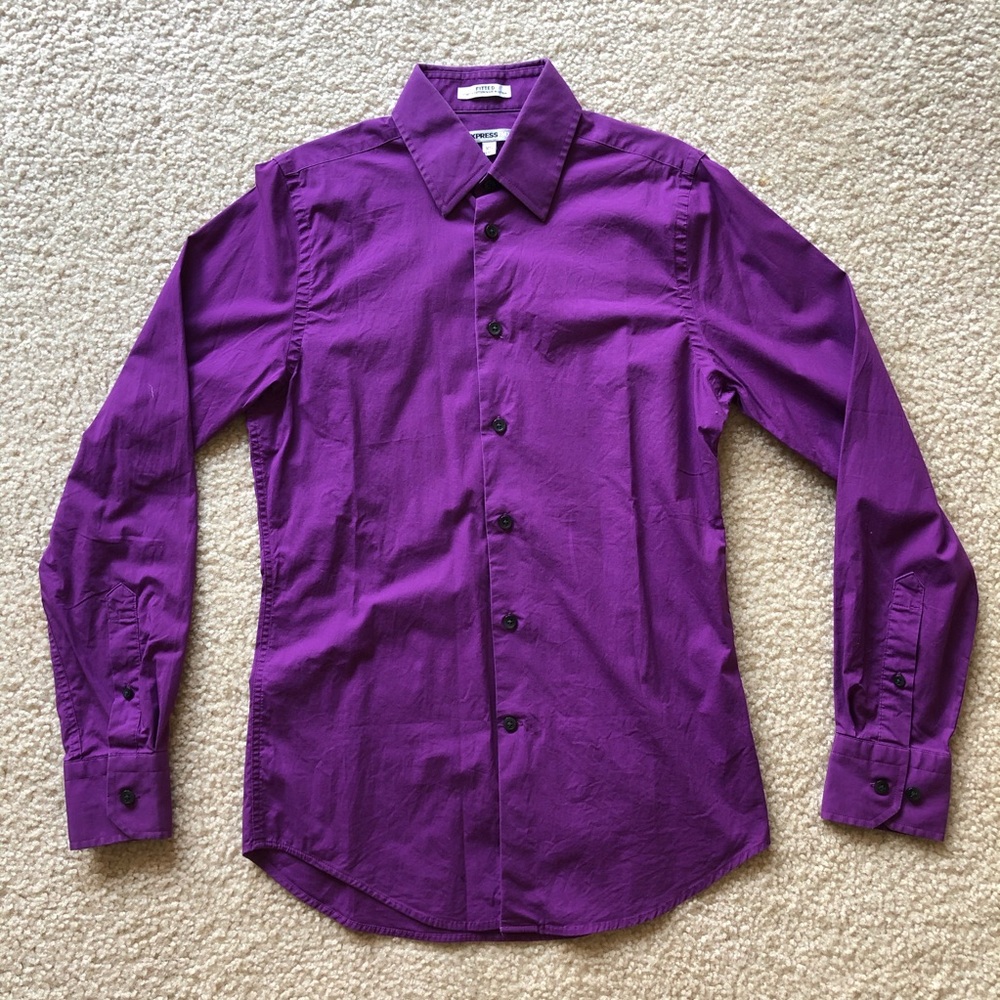 Express purple dress shirt